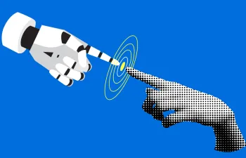 Collage manos tocándose