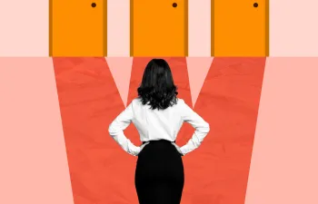 Mujer puertas