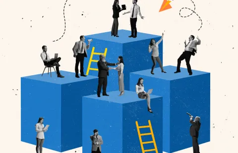 Personas subidas bloque collage