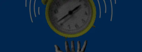 Reloj mano collage banner