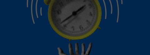 Reloj mano collage banner