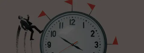 Banner hombre corriendo por reloj