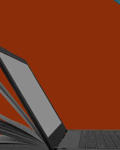 Collage ordenador libro banner