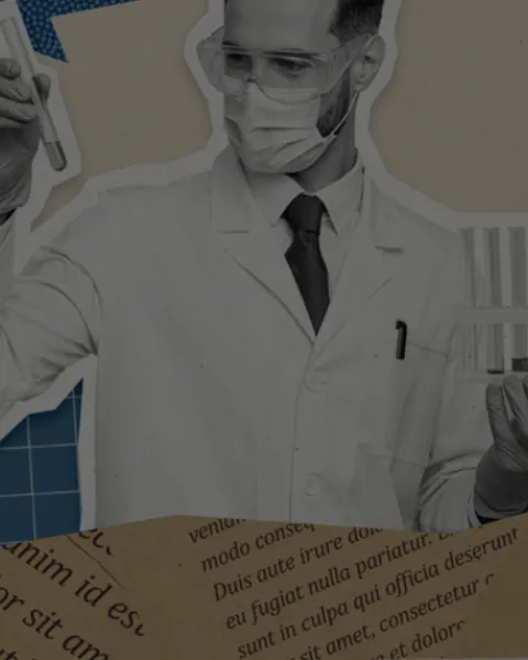 Científico collage banner